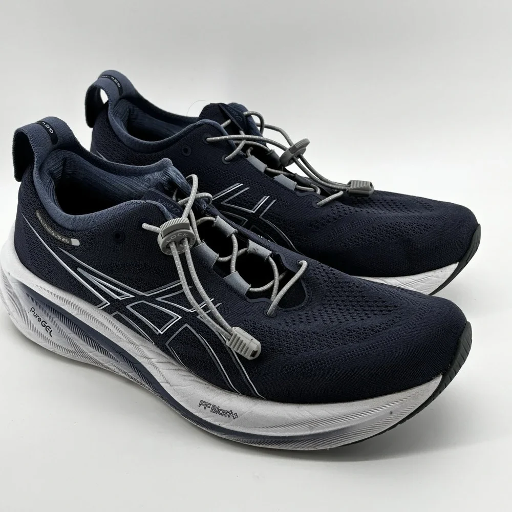 ASICS‎ GEL-Nimbus 26 Shoes Mens Size 11.5 Blue Mesh Running Sneakers 1011B794